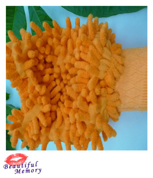 soft microfiber mitt