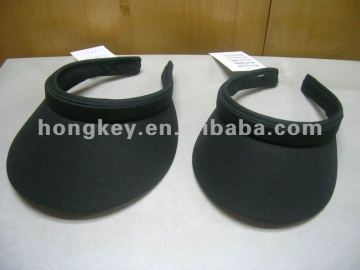 different shape plastic clip visor hat