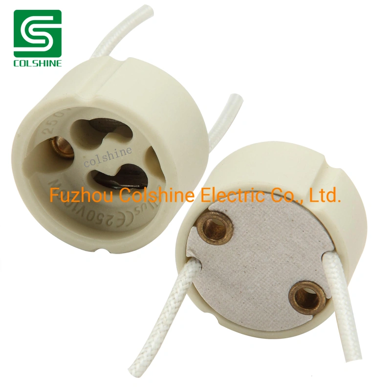 GU10 Lamp Holder Wire Connector Ceramic Socket for GU10 Light