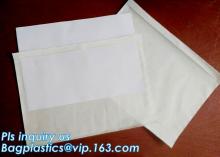 packing list enclosed envelope pouches, SIDE LOADING PACKING LIST ENVELOPES, INVOICE ENCLOSED PACKING LIST ENVELOPES