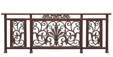 Bloom flower aluminum balcony fence