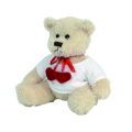 Lichtbruin twee harten patroon teddybeer