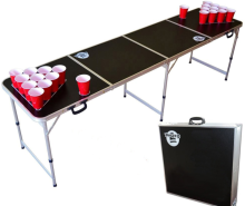 Foldable Pong Table|complex beer pong table drink game