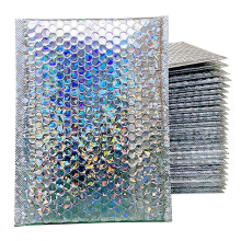 Customize Hot Selling Glitter Metallic Holographic Bubble Mailers for Package Delivery