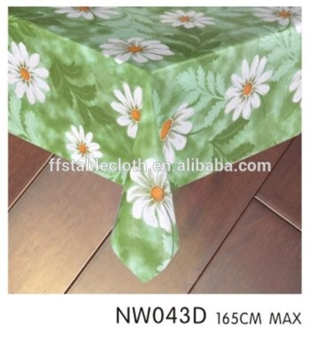 3 layers coating plastic table cover with backing
