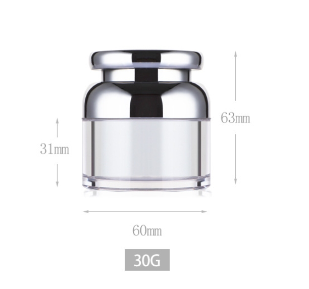  Arcylic Cream Jar with Airless Pump