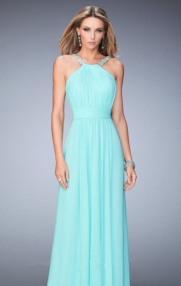 Evening Prom Bridesmaid Cocktail Chiffon Dress