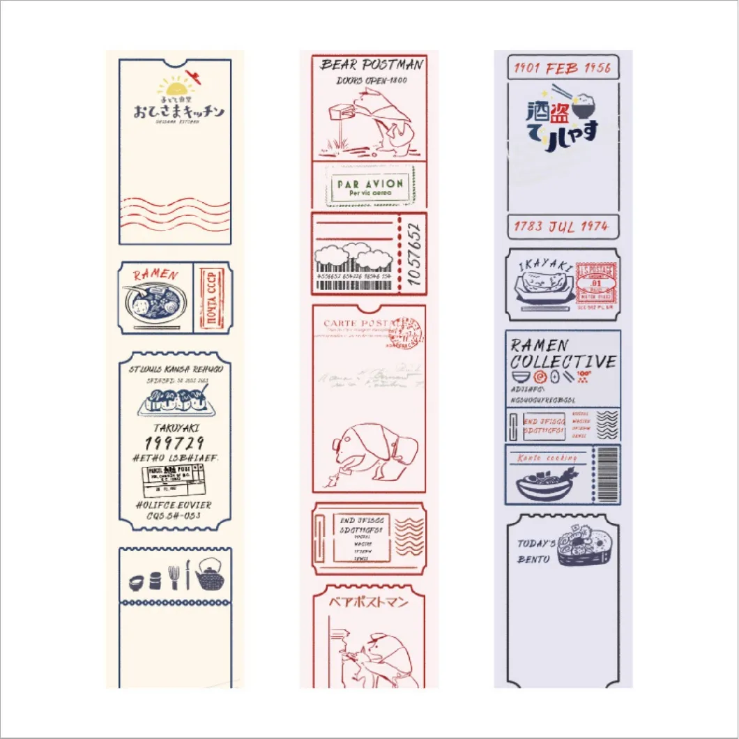 Retro Designs Writable Masking Tape for Gift Packing Decoration