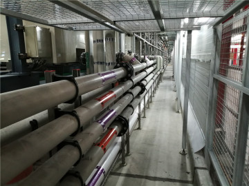 Plating line piping system air or wind supply