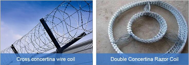 stainless steel/galvanized BTO-15 Razor wire fencing anti climb factory price