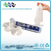 Coin wet tissue in tube