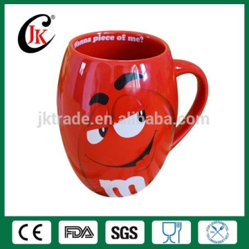 Wholesale new design customized creative M&M ceramic mug for coffee
