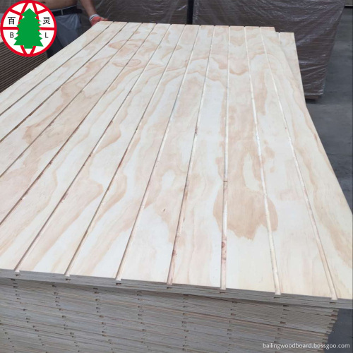 hot sale pine veneer T&G slotted plywood