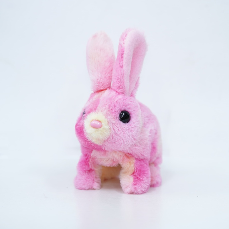 Dynamic Sound Long Fur Carrot Rabbit Toy