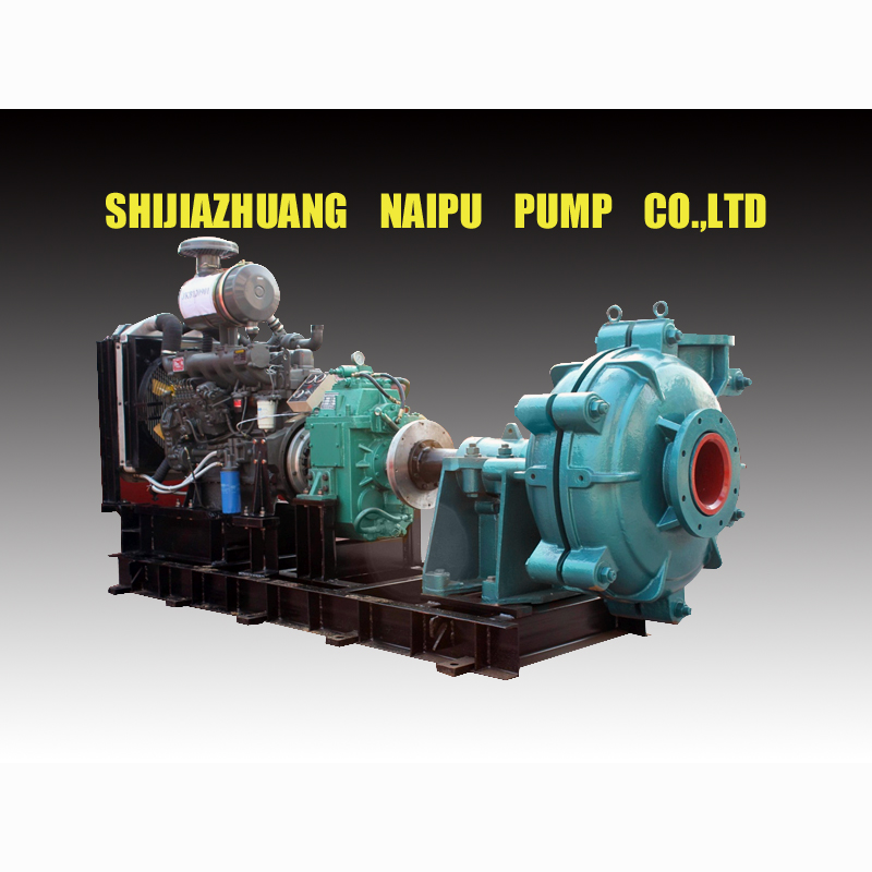 metal lined slurry pump 6/4 4 inch used for mining plant
