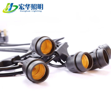 Weatherproof Patio Vintage Festoon String Light Bulbs E26 E27 Hanging Sockets for Party