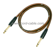 DFS Series Professional Instrument Guitar Cable Jack to Jack Brown