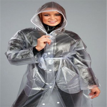 PVC transparent adult rainwear