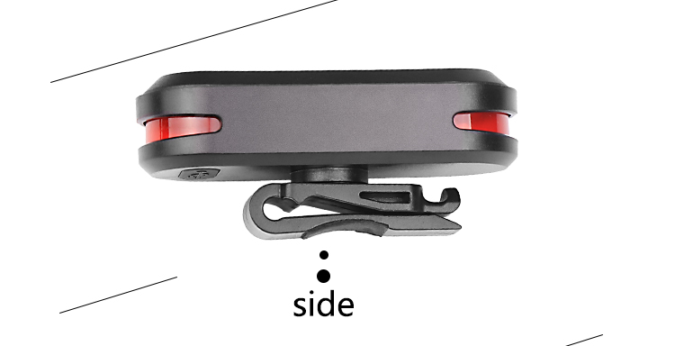 Materiale ABS di alta qualità USB LED di pannocchia ricaricabile USB 6 Modalità Red Bicycle Tail Light Bike Luce posteriore