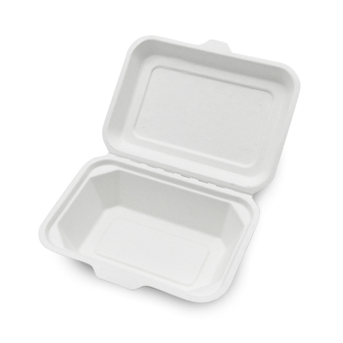 Kotak Kunci 600ml Kotak Bagasse Biodegradable Biodegradable