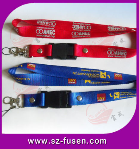 Braid Nylon Or Rubber Single Custom Phone Lanyard For Key Ring