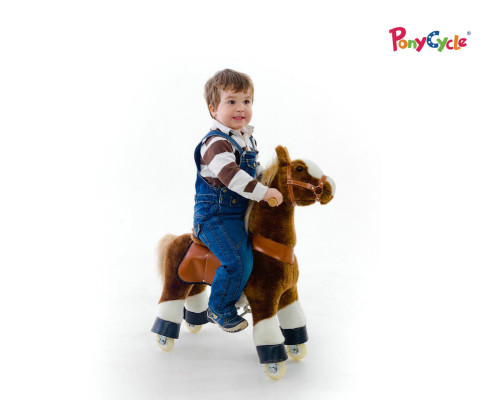 PonyCycle children playing riding toy kids ride on toy excavator