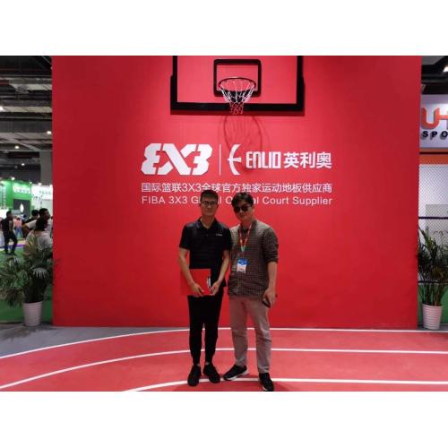 Lantai olahraga untuk lapangan basket FIBA ​​3x3