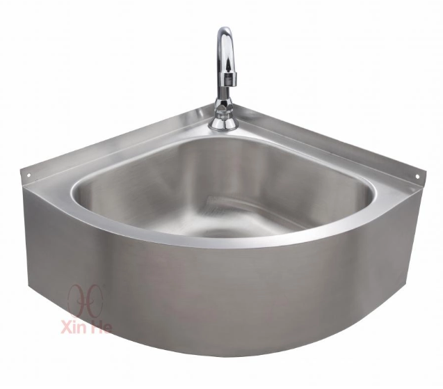 Stainless steel triangle sink Space saving