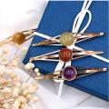 Natural Stone Clip Shiny Hair Clip Hair Accessories Girls Hairpins Crystals Natural Stone Hair Clips Woman Headwear Jewelry