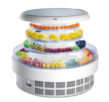 Supermarket Open Refrigerator Display with LED Lights