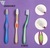 Colorful Nanometer head Safety toothbrush