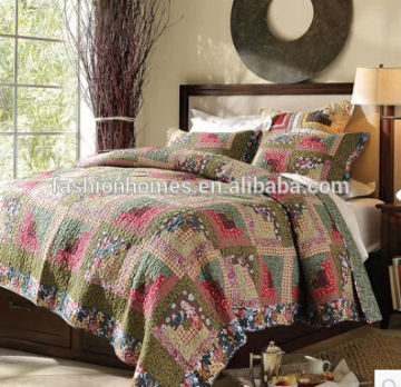 Queen size 3pcs polyester printed bedding set