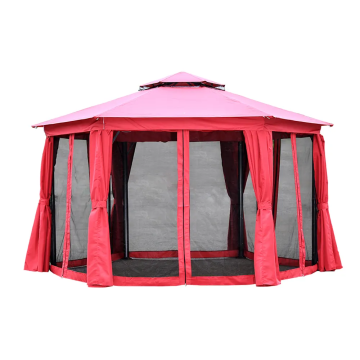 Professional Garden Double Roof Gazebo Tent with Net