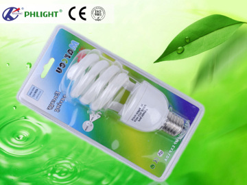 220V-240V 30W spiral bulb blister packaging light bulb