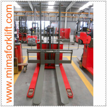 2 ton electric powered pallet stacker