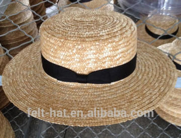2016 collection wheat straw boater hat