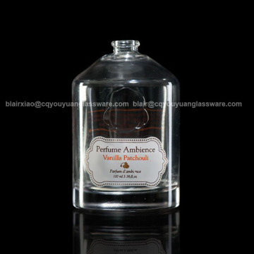 Round Perfume Bottle 100 ML Empty Glass Perfume Diffuser Bottle