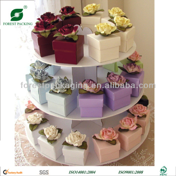 ELEGANT ROSE TOP PAPER BOX FOR WEDDING SOUVENIRS