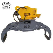 Factory Price Hydraulic Wood Grab Timber Grab Rotary Grapple for Excavators (4-8 Tons)