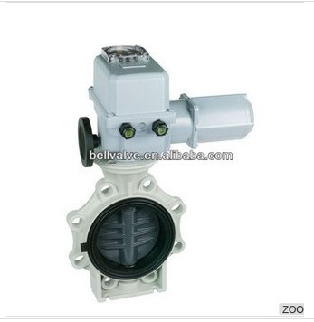 PVC/CPVC Electric Motorized Actuated Butterfly Valve