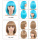 Natural Wave Straight Bob Cosplay Wig For Party