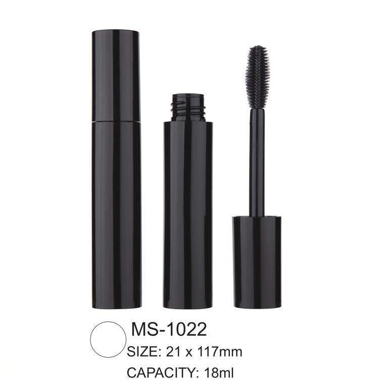 Viên nhựa trống mascara tròn bằng nhựa với bàn chải