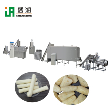 Extruded Puff Corn Snacks Corn Rings Bugle Chips Production line