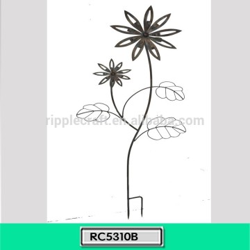 Cheap Sunflower Garden Stake Wrought Iron