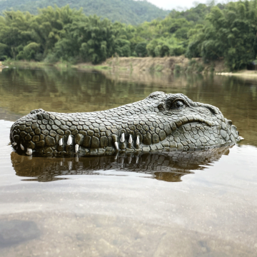 Flytec V002 Simulation 2.4G RC Crocodile Head Remote Control Boat: A Fun Pool, Pond, and Garden Prank Toy