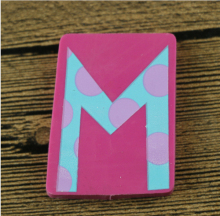 Fashion design fancy letter eraser