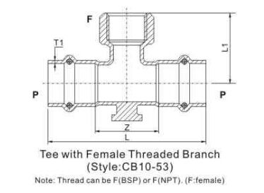 tee with wall plate p