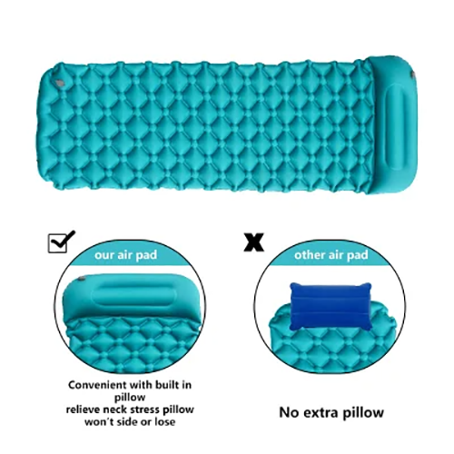Stock Car Inflatable Air Bed Outdoor Portable Sleeping Pad Camping Mat Air Mattress With Air Pillows 3 Png