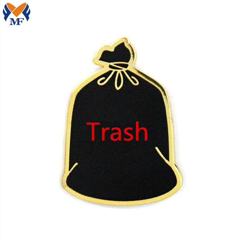 Trash Pin Badge