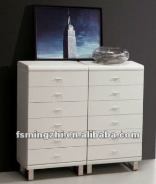 white PVC tallboy with drawers AZ-DG0005